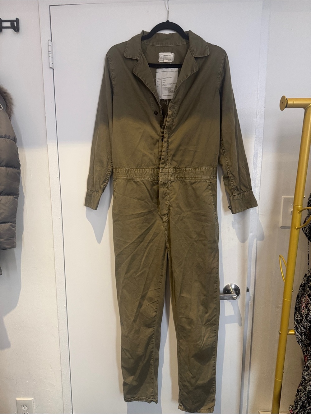 Women’s Olive Green Utility One-Piece Jumpsuit